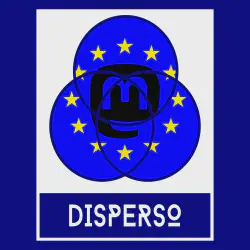 Bandera de la unión europea con logo de Mastodon